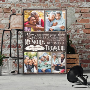 Personalized Photo Canvas Prints, Custom Photo, Memorial Gift, Sympathy Gift, Remembrance Gift Dem Canvas