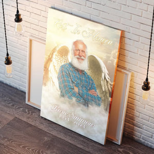Personalized Canvas Prints, Custom Photo, Memorable Gift, Add Angel Wings to Lost Loved One, Add Deceased Loved One with Angel Wings Dem Canvas