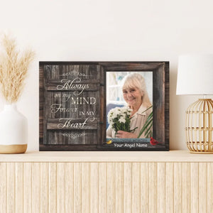 Personalized Canvas Prints Custom Photo, Date And Name - Remembrance, In Loving Memory For Sympathy Dem Canvas
