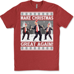 Make Christmas Great Again, Funny Trump Dancing Ugly Sweater, Trump 2024 Sweatshirt, Trump Supporters Christmas Sweatshirt T1383 - GOP