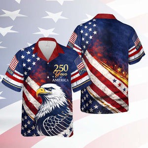 Personalized 250 Years Of America 1776–2026 Hawaiian Shirt, Patriotic Independence Day Hawaii Shirt 684819