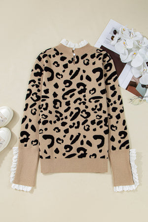 Amelia Ribbed Detail Cuffed Sweater