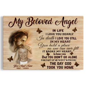 Personalized Photo Memorial Gifts My Beloved Angel Dem Canvas