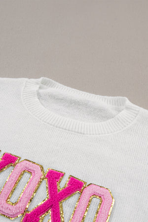 Robin Glitter Print Casual Sweater