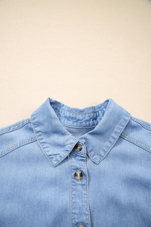 Daphne High Low Chambray Shirt