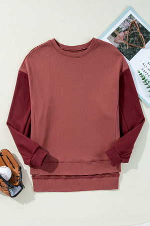 Ella Patchwork Drop Shoulder Pullover