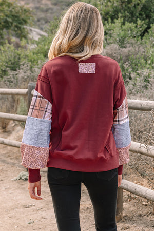 Hollihanna Sleeve Raw Seam Sweatshirt