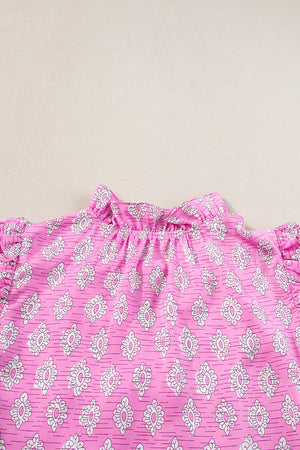 Miller Ruffled Short Sleeve Blouse