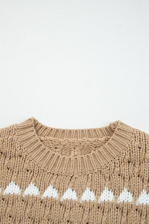 Avery Puff Sleeve Baggy Sweater