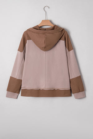 Alessia Exposed Seam Casual Hoodie