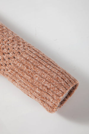 Luciana Eyelet Drop Shoulder Sweater