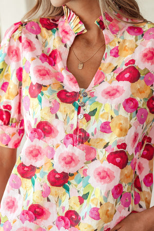 Charleigh Puff Short Sleeve Blouse
