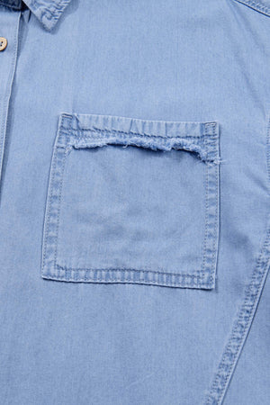 Londyn Bracelet Sleeve Chambray Shirt