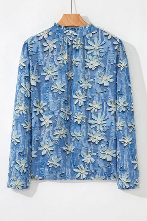 Sarajana Half Placket Collared Blouse