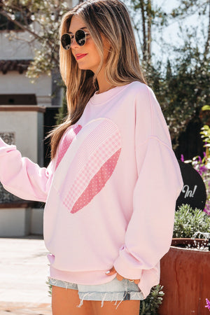 Matilda Sweetheart Patchwork Oversize Sweatshirt