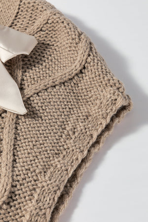 Emma Bowknot Short Sleeve Sweater