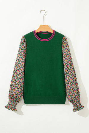 Amari Cuff Puff Sleeve Sweater