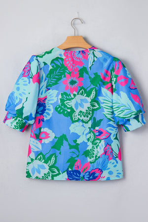 Ivanna Print Half Sleeve Blouse