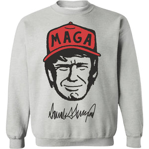 Trump MAGA Hat Cartoon Shirt, Trump MAGA Sweatshirt, Republican Sweater T1588 - GOP