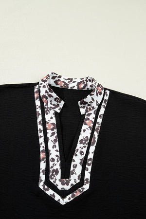Keziah Sleeve Patchwork Trim Blouse
