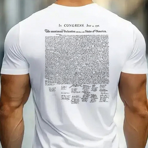 Declaration of Independence 1776 T-Shirt β American Patriot Tee | USA History Shirt | Founding Fathers Independence Day Shirt - Two Sides