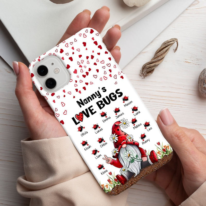 Grandma's Love Bugs Mommy Nana Grandma Auntie Personalized Phone Case nnd
