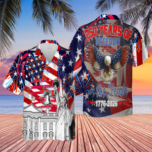 250 Years Of Freedom Hawaiian Shirt | US 1776–2026 Hawaiian Shirt | America AOP Hawaiian Shirt 684226