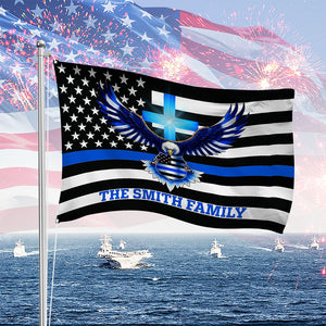 Custom American Flag With Family Name - Personalized Banner House Flag LM32 897225