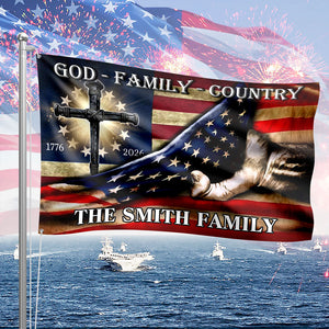Custom Family Name 250 Years of Blessing 1776 - 2026 Banner House Flag HA75 920378