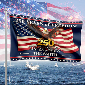 Personalized 250 Years of Freedom US House Flag We The People Flag CH07 910622
