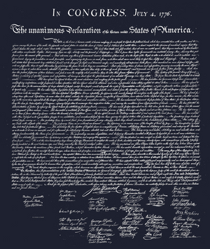 Declaration of Independence 1776 T-Shirt β American Patriot Tee | USA History Shirt | Founding Fathers Independence Day Shirt - Two Sides