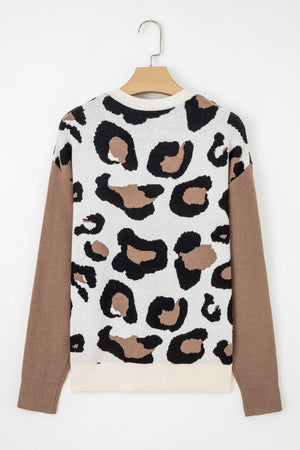 Jocelyn Block Patchwork Sleeve Sweater