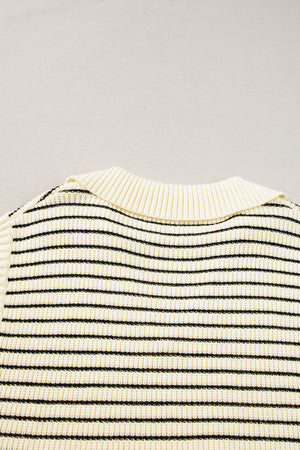 Wynter Stripe Turn Down Sweater