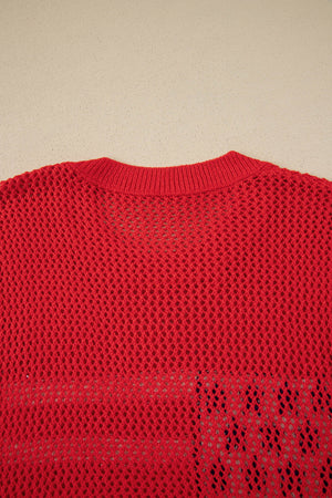 Emely Graphic Short Sleeve Sweater