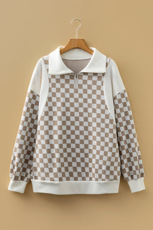Rosalia Ribbed Patchwork Loose Sweatshirt