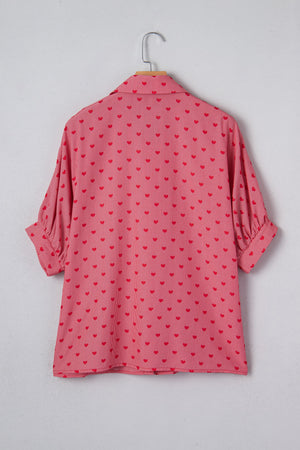 Charlie Sleeve Loose Valentine Shirt