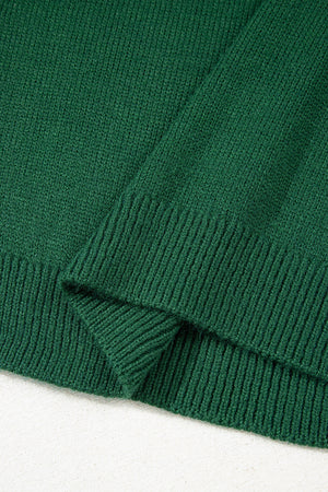 Eleanor Evergreen Raglan Sleeve Sweater