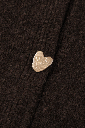 Kassidy Heart Metal Cardigan Sweater