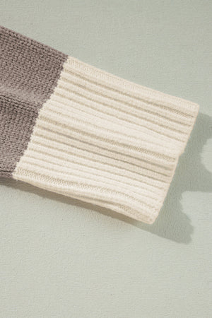 Livia Colorblock Loose Pullover Sweater