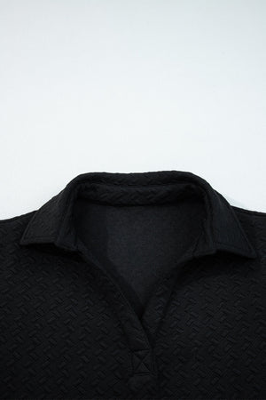 Keziah Patchwork Polo Collar Pullover