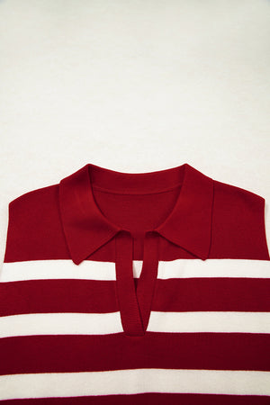 Ariya Stripe Collared Sweater
