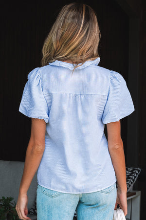 Monica Short Bubble Sleeve Shirt