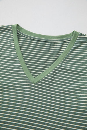 Capri Stripe Stretchy Long Sleeve Top