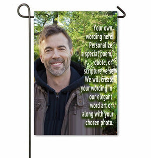 Custom Personalized In Loving Memory Memorial Garden Flag