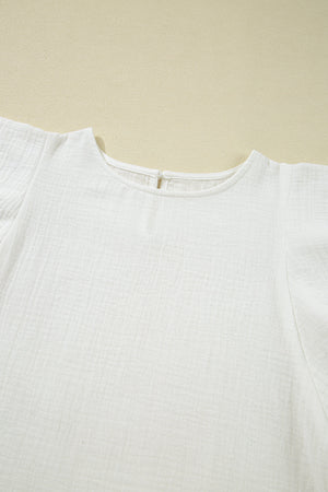 Cecelia Ruffled Flutter Sleeve Blouse