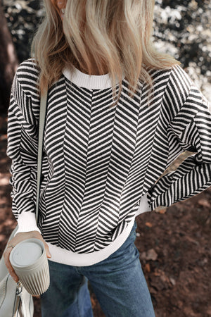 Evelyn Edge Drop Shoulder Sweater