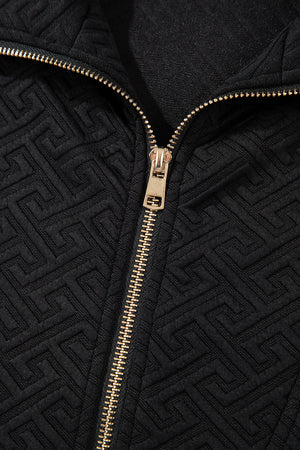 Saige Half Zipper Collared Sweatshirt