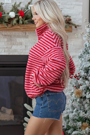 Camila Zip Fleece Oversize Sweatshirt