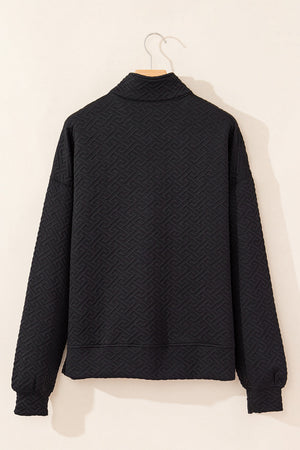 Saige Half Zipper Collared Sweatshirt