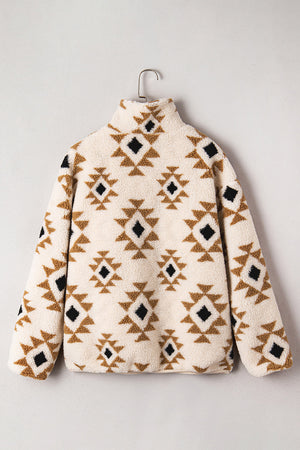 Elizy Quarter Zip Collar Sweatshirt